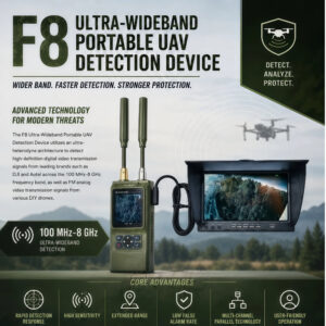 F8 Ultra-Wideband Portable Drone Detection Device