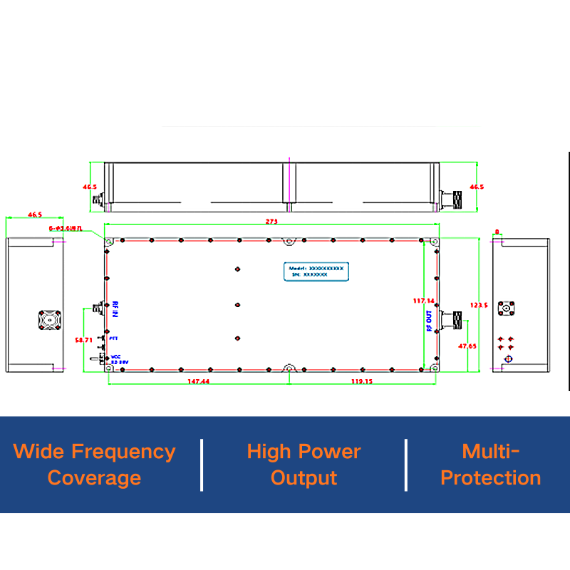 RF Power Amplifier 100K-400MHz 100W - Image 2