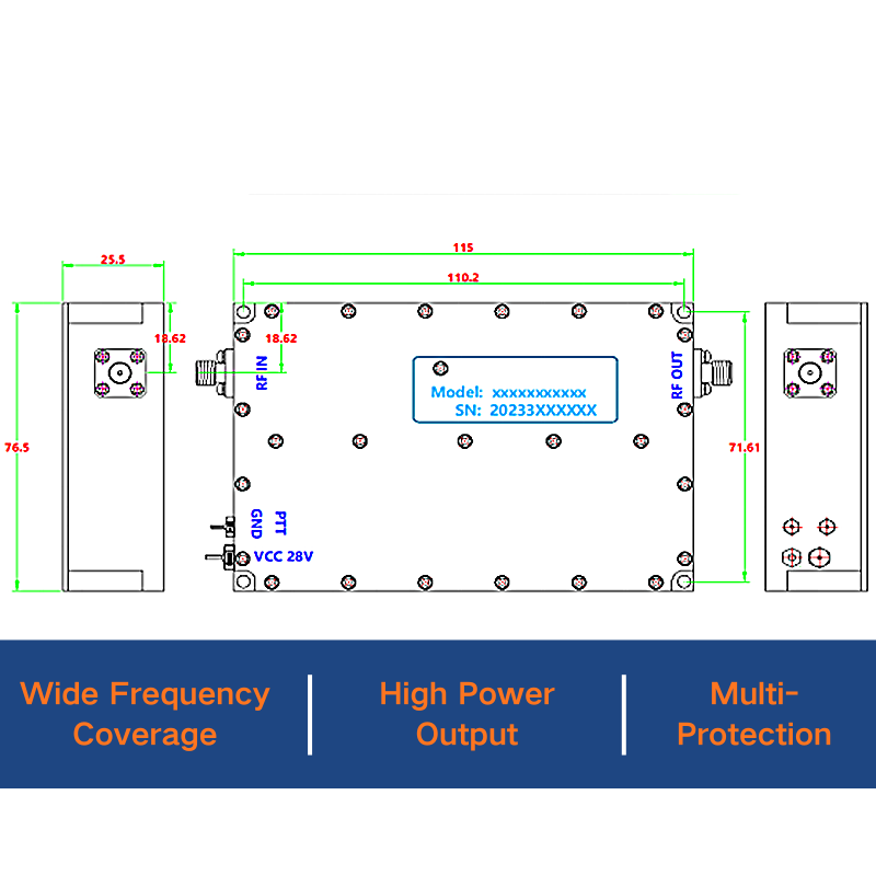 RF Power Amplifier 4000-8000MHz 15W - Image 2