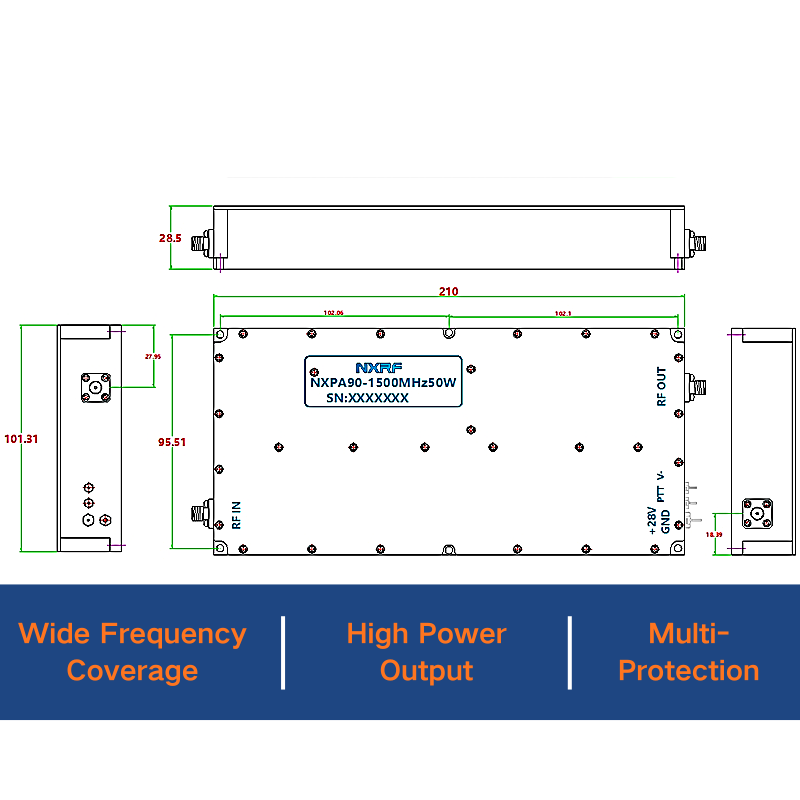 RF Power Amplifier 90-1500MHz 150W - Image 2