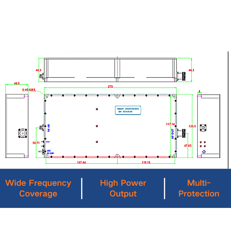 RF Power Amplifier 9K-250MHz 100W - Image 2